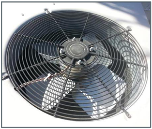 Axial condenser fan